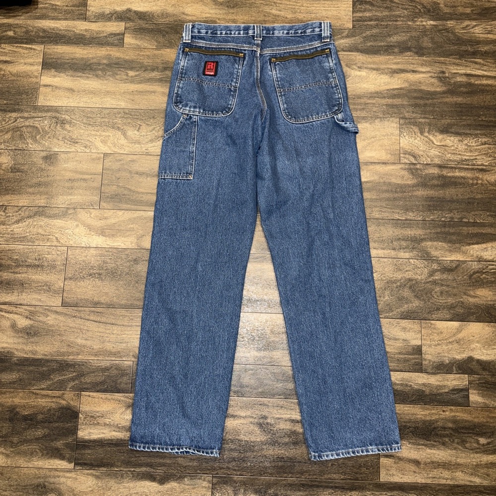 Wrangler Riggs Workwear Durashield Denim Dark Wash Jeans Carpenter Men's 32x34 - Picture 8 of 10